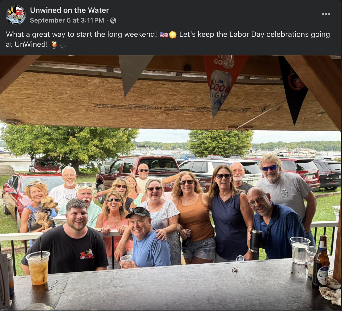 UnWined guests gathered at the Tiki Bar over Labor Day weekend